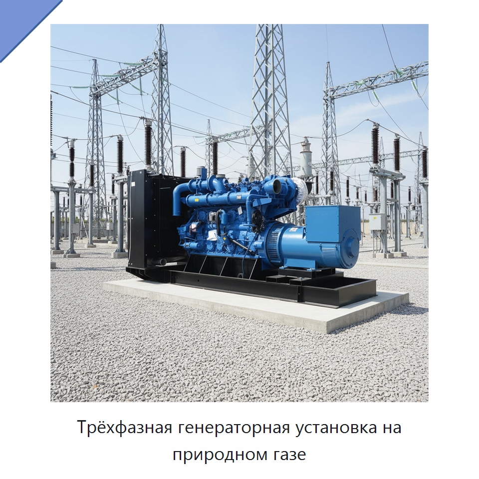Трёхфазная генераторная установка на природном газе — Газотурбинные генераторы