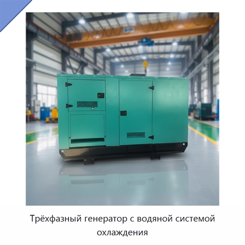 Трёхфазный генератор с водяной системой охлаждения