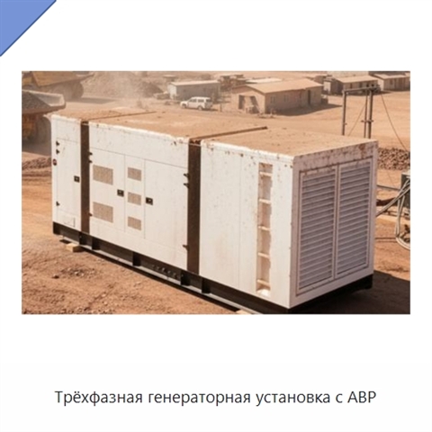 Трёхфазная генераторная установка с АВР
