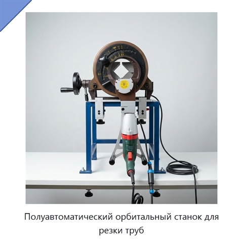 Полуавтоматический орбитальный станок для резки труб