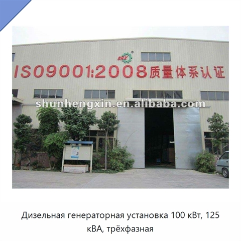Дизельная генераторная установка 100 кВт, 125 кВА, трёхфазная