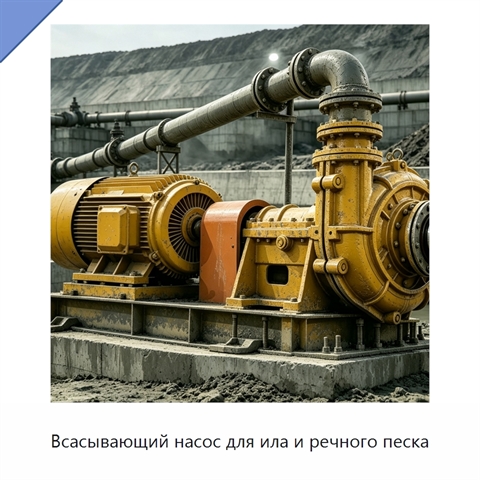 Всасывающий насос для ила и речного песка