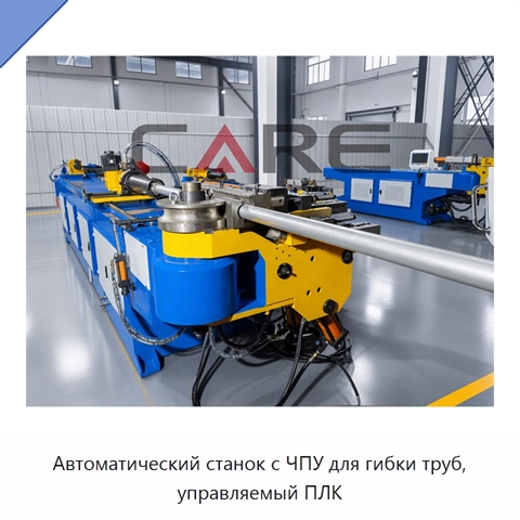 Автоматический станок с ЧПУ для гибки труб, управляемый ПЛК