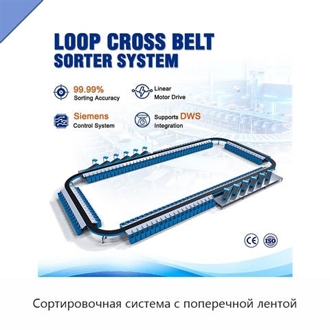 Сортировочная система с поперечной лентой