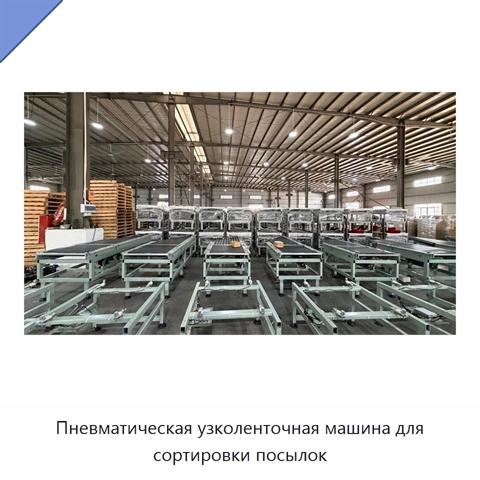 Пневматическая узколенточная машина для сортировки посылок
