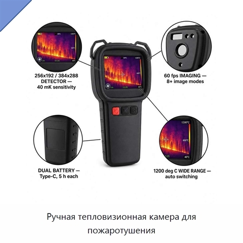 Ручная тепловизионная камера для пожаротушения
