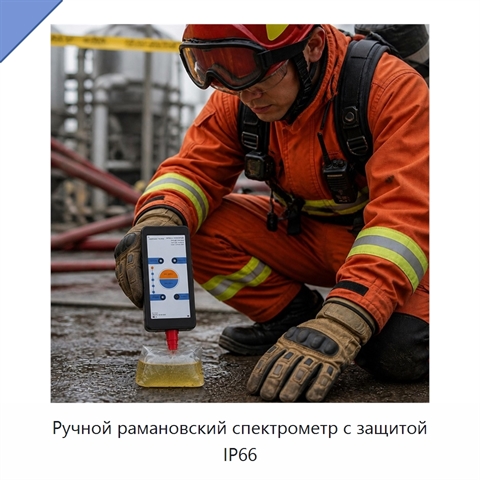 Ручной рамановский спектрометр с защитой IP66