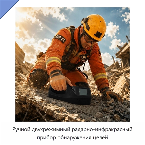 Ручной двухрежимный радарно-инфракрасный прибор обнаружения целей