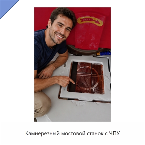 Камнерезный мостовой станок с ЧПУ