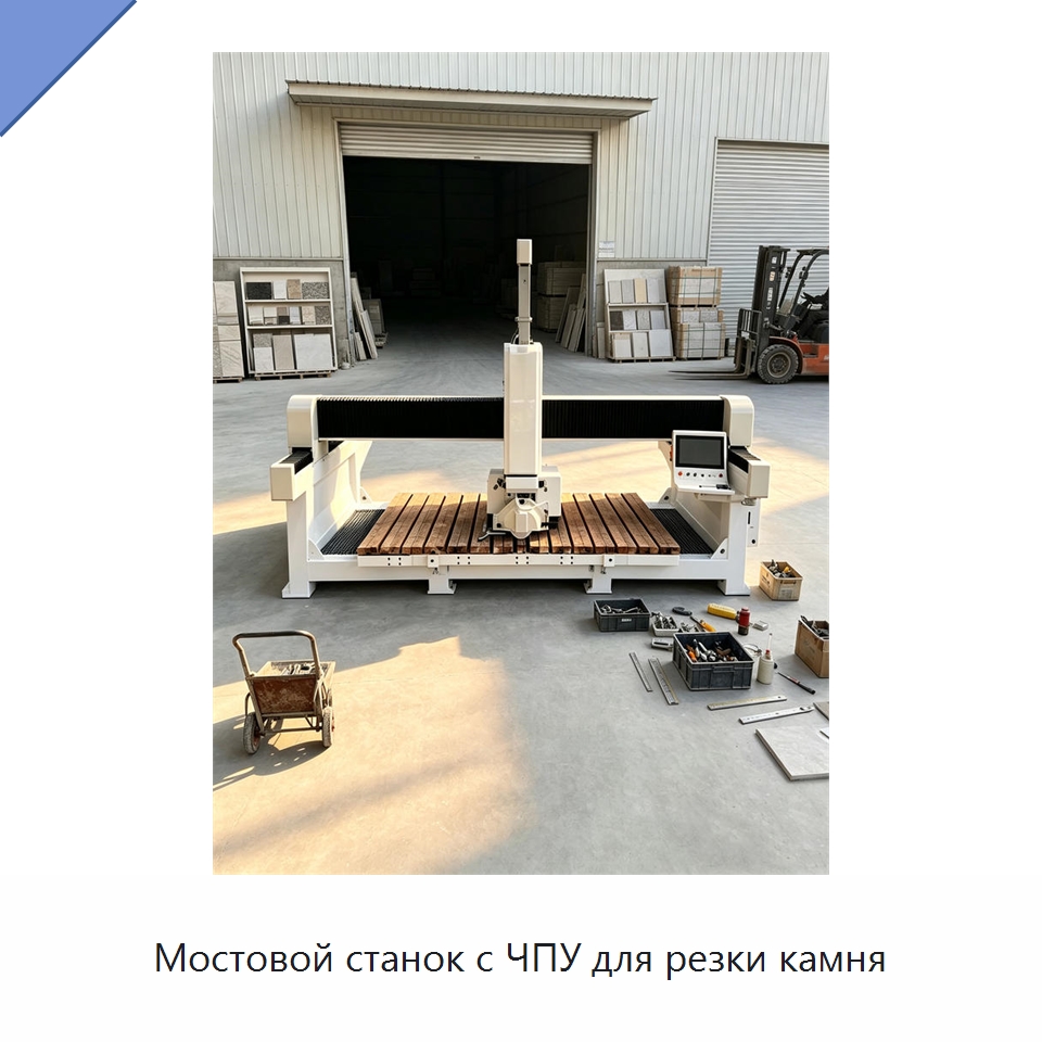 Мостовой станок с ЧПУ для резки камня — Оборудование для обработки камня