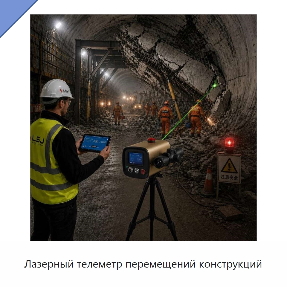 Лазерный телеметр перемещений конструкций — Испытательное оборудование