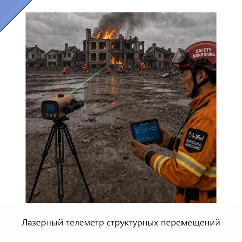 Лазерный телеметр структурных перемещений