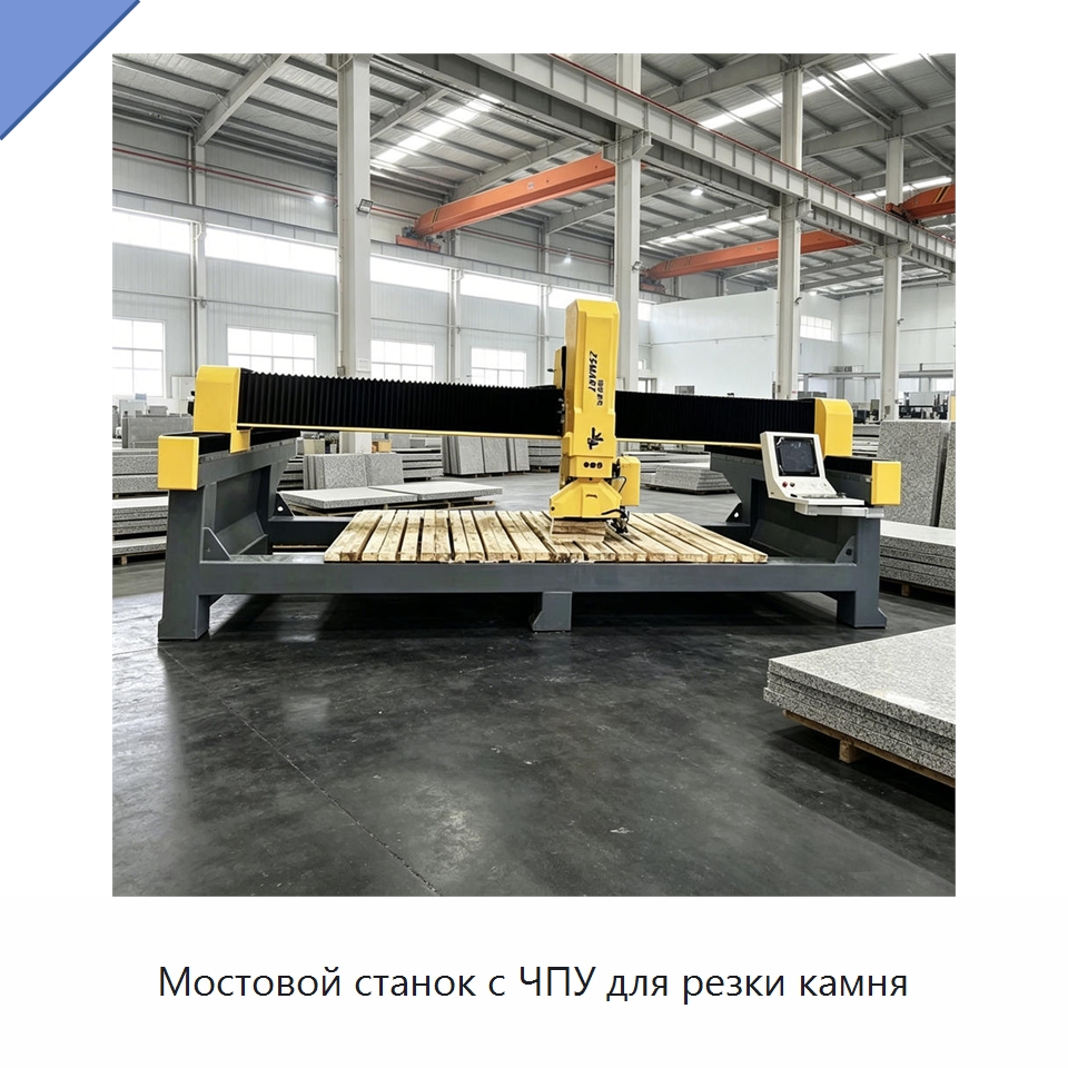 Мостовой станок с ЧПУ для резки камня — Оборудование для обработки камня