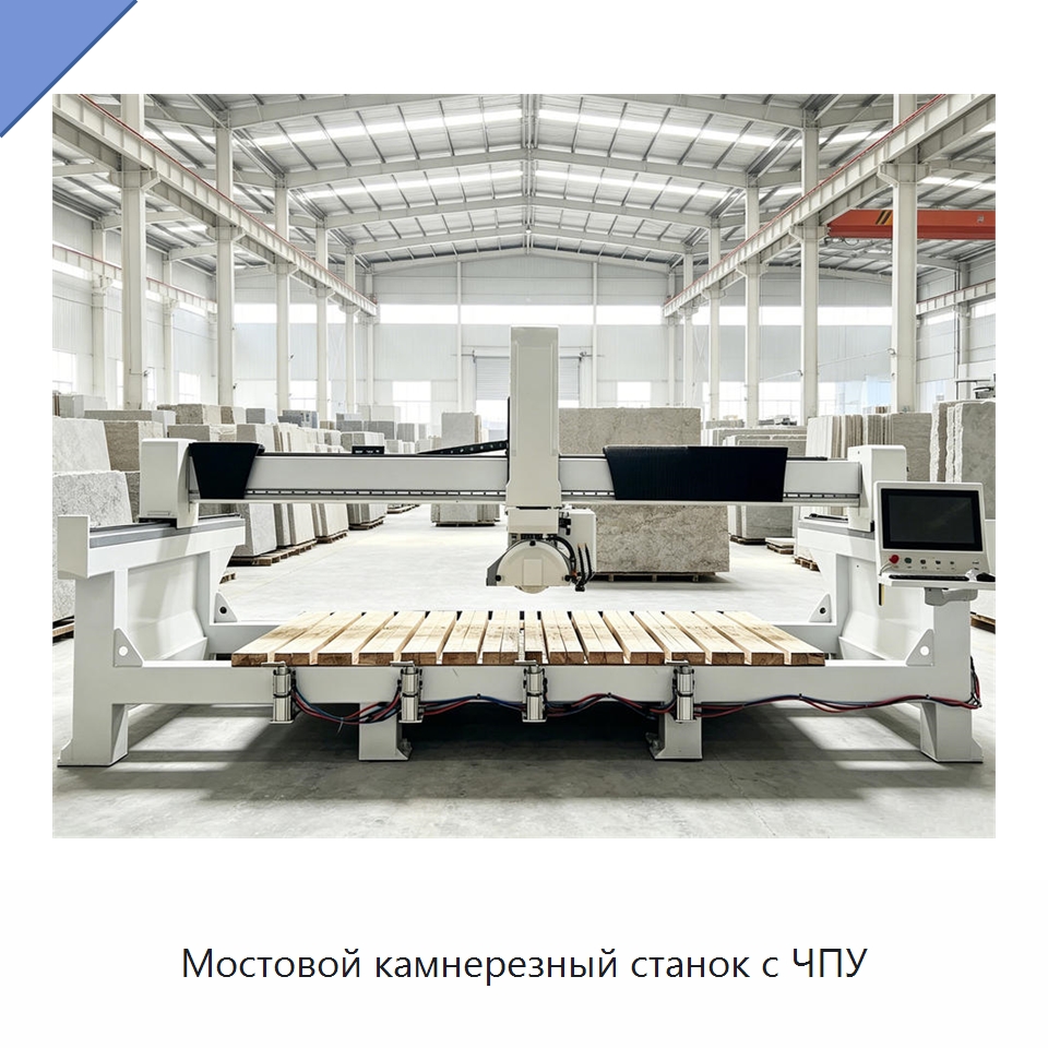 Мостовой камнерезный станок с ЧПУ — Оборудование для обработки камня