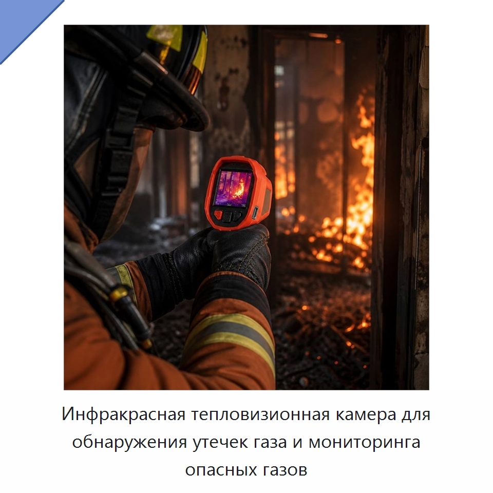 Инфракрасная тепловизионная камера для обнаружения утечек газа и мониторинга опасных газов — Приборы для электрических испытаний