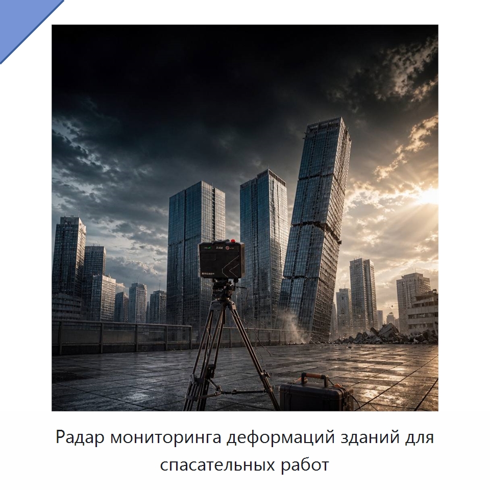 Радар мониторинга деформаций зданий для спасательных работ — Специальные испытательные приборы