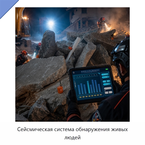 Сейсмическая система обнаружения живых людей