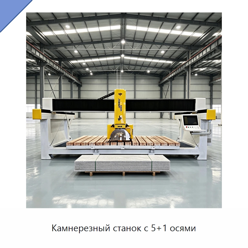 Камнерезный станок с 5+1 осями — Оборудование для обработки камня