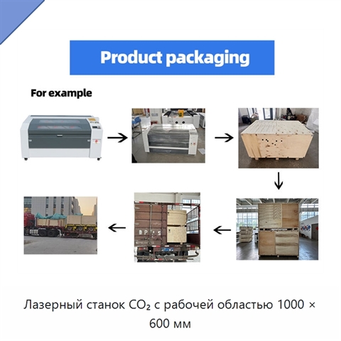 Лазерный станок CO₂ с рабочей областью 1000 × 600 мм