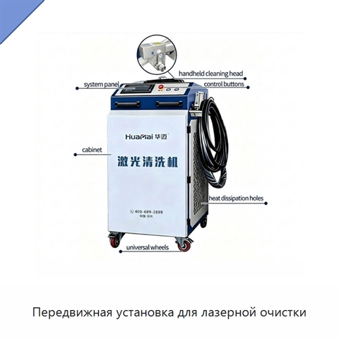 Передвижная установка для лазерной очистки
