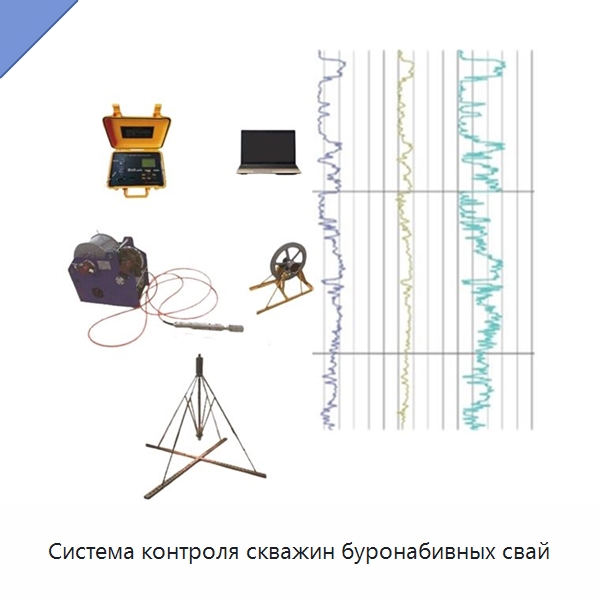 Система контроля скважин буронабивных свай — Специальные испытательные приборы