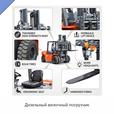 Дизельный вилочный погрузчик