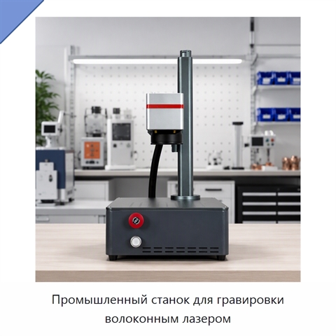Промышленный станок для гравировки волоконным лазером
