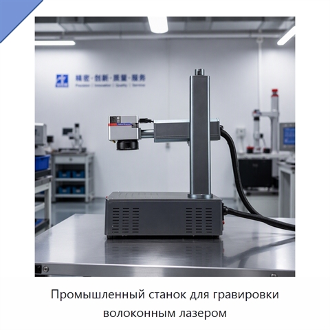 Промышленный станок для гравировки волоконным лазером