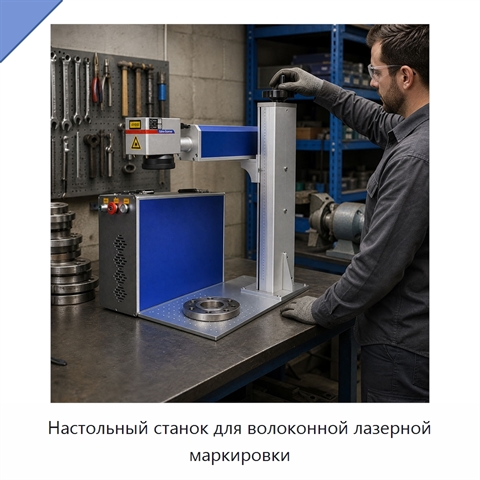 Настольный станок для волоконной лазерной маркировки