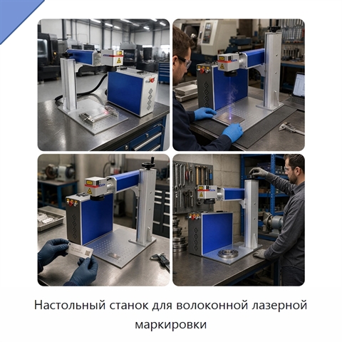 Настольный станок для волоконной лазерной маркировки
