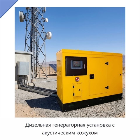 Дизельная генераторная установка с акустическим кожухом