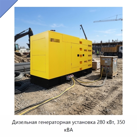 Дизельная генераторная установка 280 кВт, 350 кВА