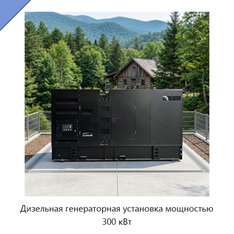 Дизельная генераторная установка мощностью 300 кВт