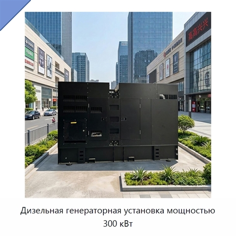 Дизельная генераторная установка мощностью 300 кВт