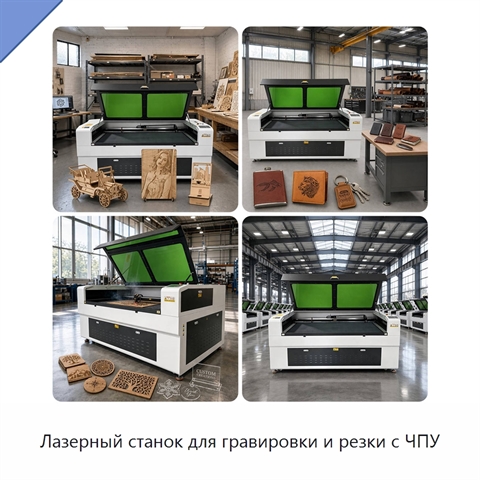 Лазерный станок для гравировки и резки с ЧПУ