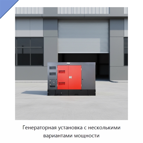 Генераторная установка с несколькими вариантами мощности