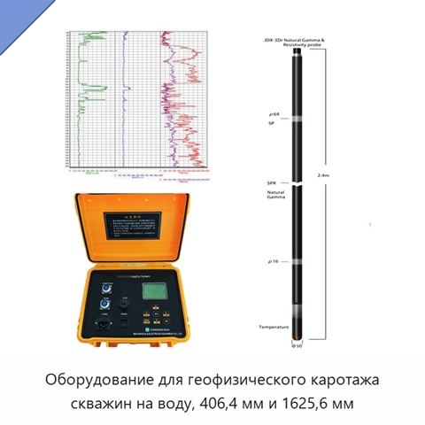Оборудование для геофизического каротажа скважин на воду, 406,4 мм и 1625,6 мм