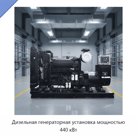 Дизельная генераторная установка мощностью 440 кВт