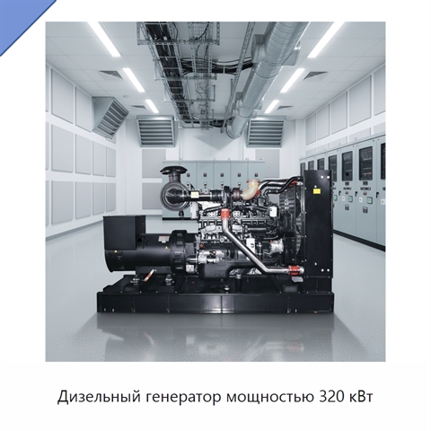 Дизельный генератор мощностью 320 кВт