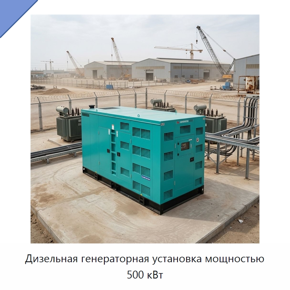 Дизельная генераторная установка мощностью 500 кВт — Дизельные генераторы