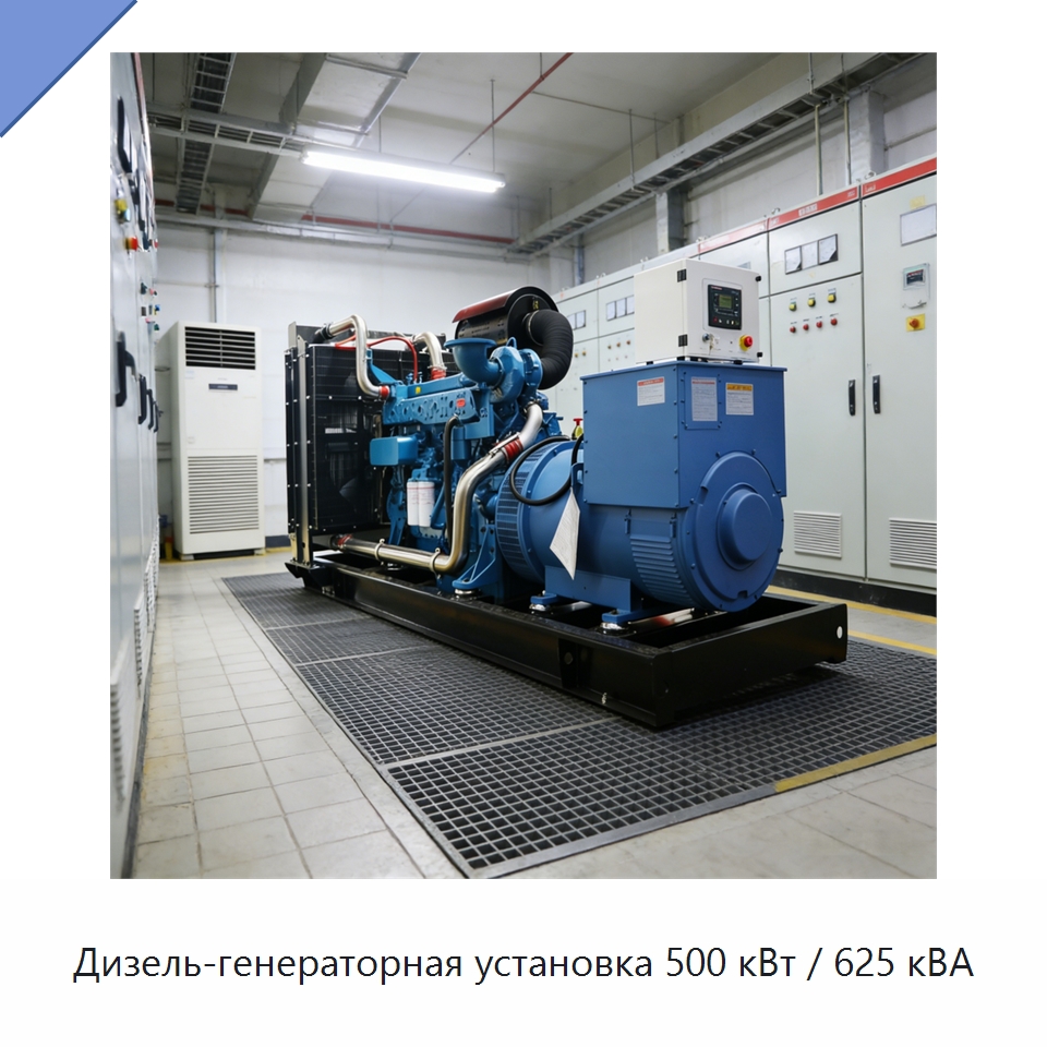 Дизель-генераторная установка 500 кВт / 625 кВА — Дизельные генераторы