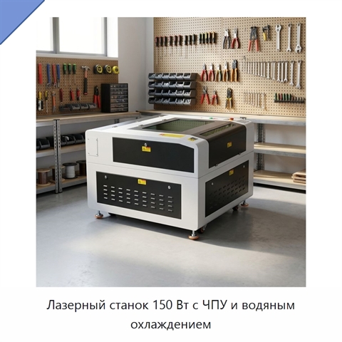 Лазерный станок 150 Вт с ЧПУ и водяным охлаждением
