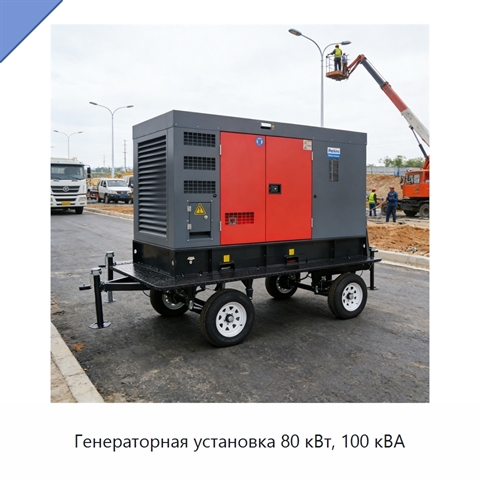 Генераторная установка 80 кВт, 100 кВА