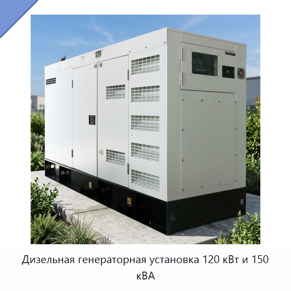 Дизельная генераторная установка 120 кВт и 150 кВА — Дизельные генераторы