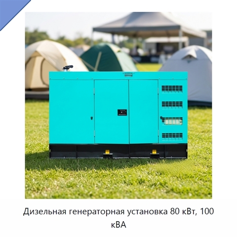 Дизельная генераторная установка 80 кВт, 100 кВА