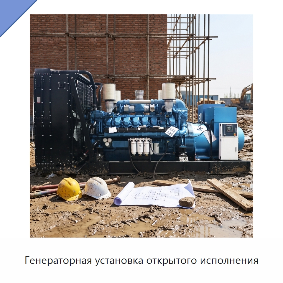 Генераторная установка открытого исполнения — Дизельные генераторы