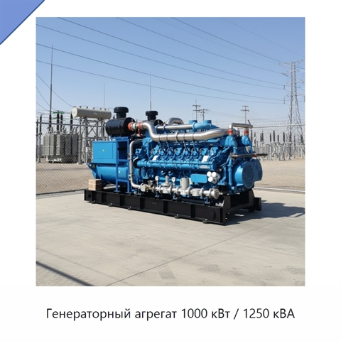 Генераторный агрегат 1000 кВт / 1250 кВА