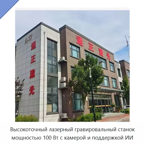 Высокоточный лазерный гравировальный станок мощностью 100 Вт с камерой и поддержкой ИИ