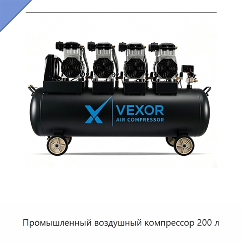 Промышленный воздушный компрессор 200 л