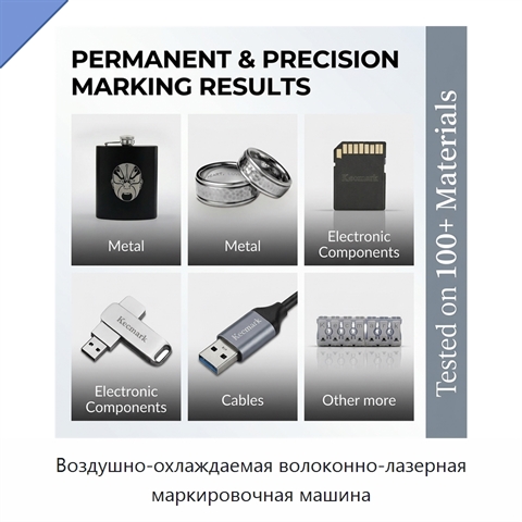 Воздушно-охлаждаемая волоконно-лазерная маркировочная машина